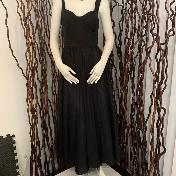 New Aidan Mattox Gorgeous Black Tie Dress - Picture 2 of 11